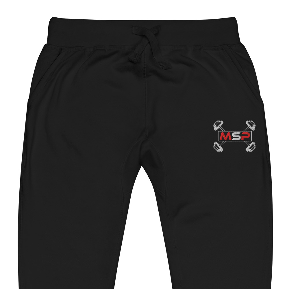 MSP Icon Black Unisex Fleece Sweatpants