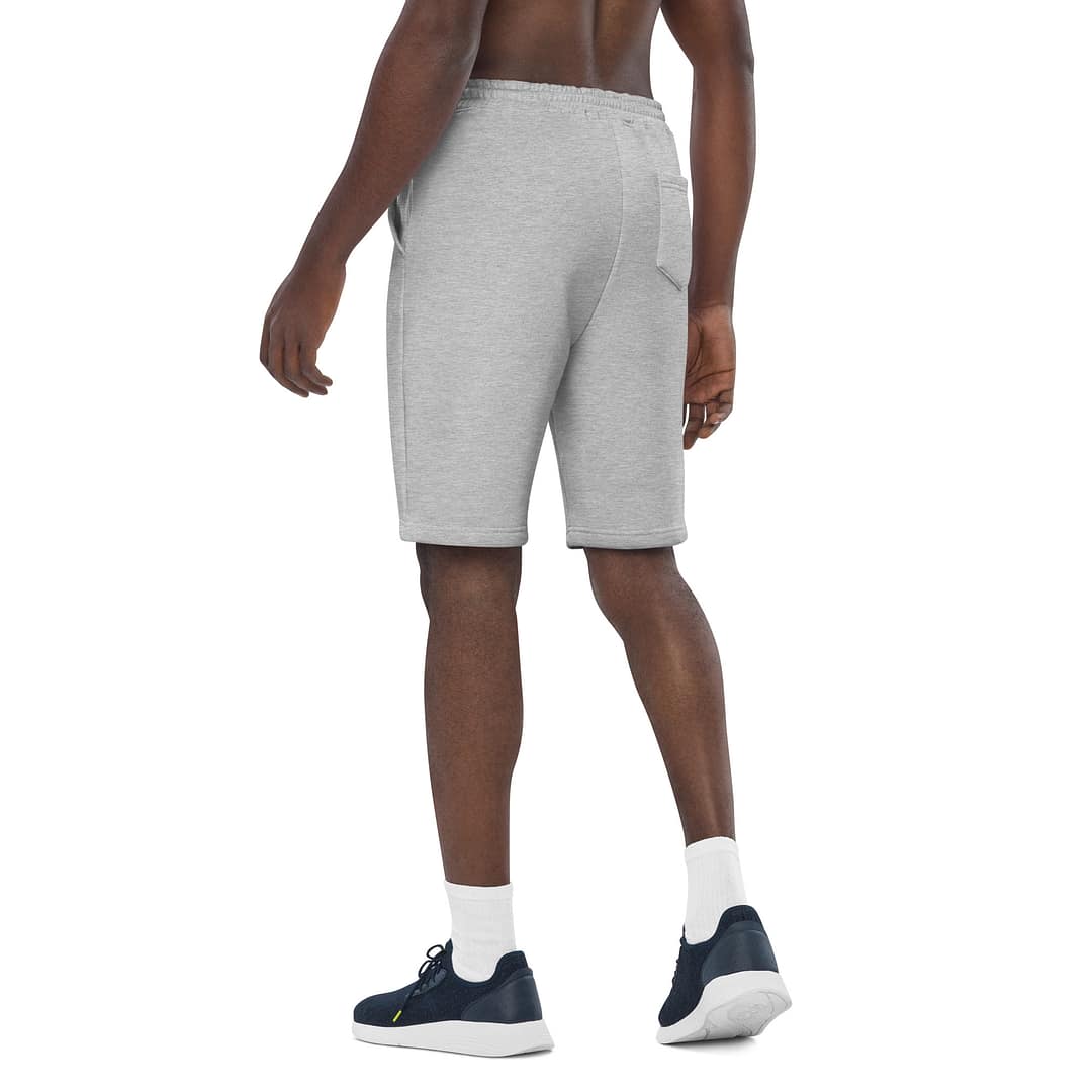 MSP Men's Fleece Shorts (Grey and White) - Image 3