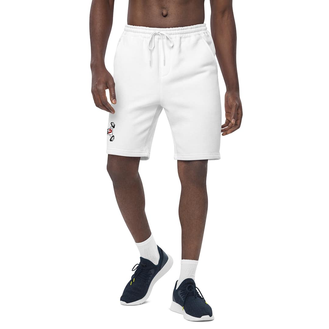 MSP Men's Fleece Shorts (Grey and White) - Image 8