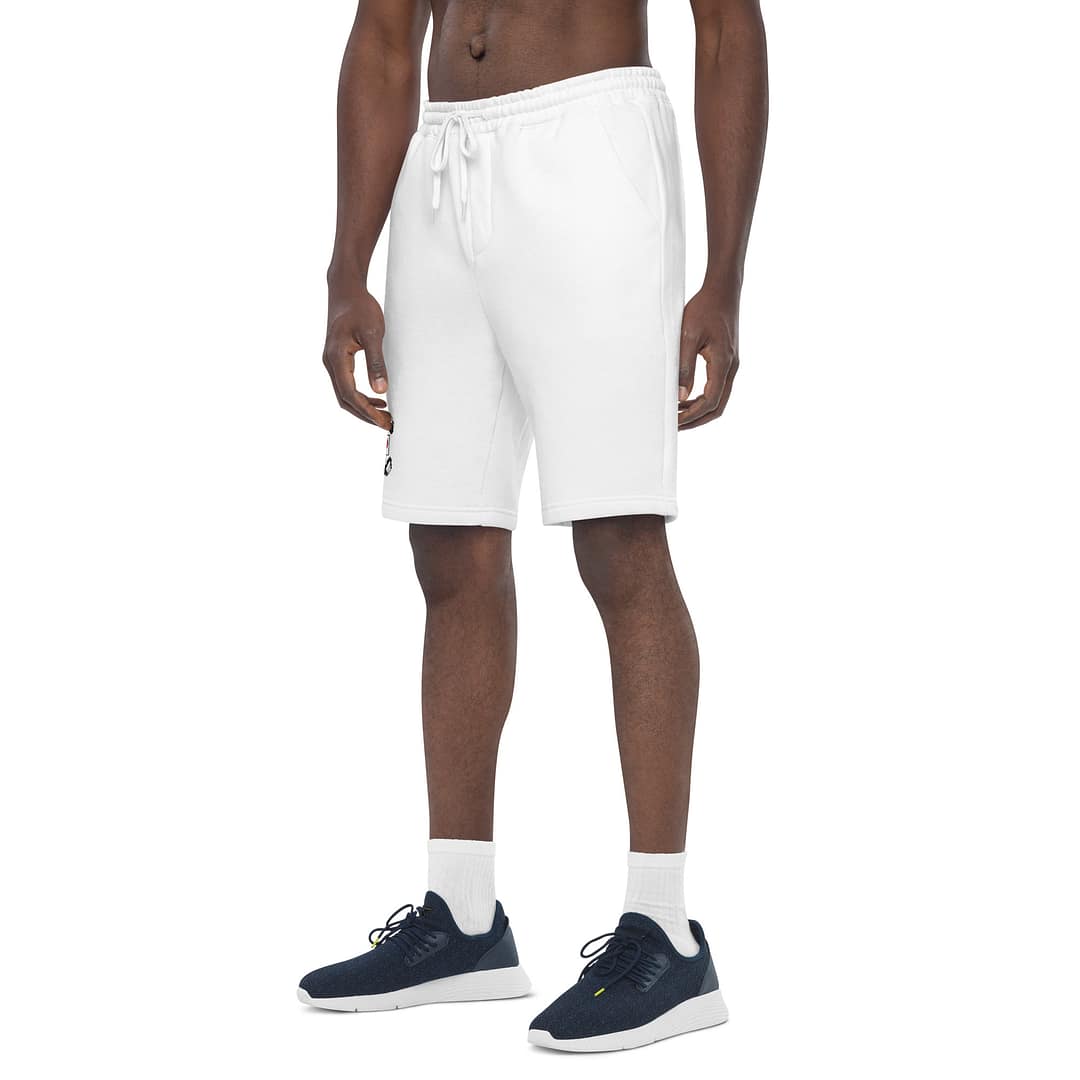 MSP Men's Fleece Shorts (Grey and White) - Image 10