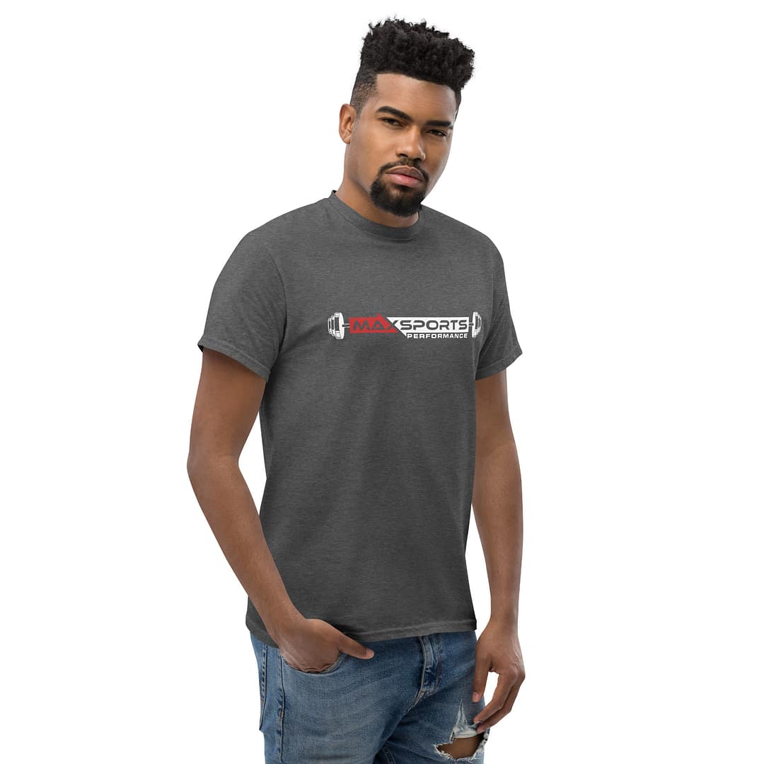 Grey Max Sports T-Shirt - Image 8