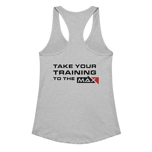 Grey Women’s Fitted Racerback Max Sports Tank Top