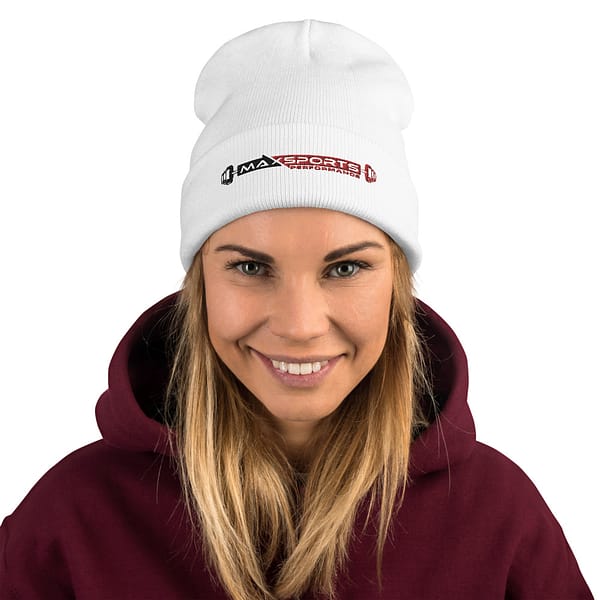 White Max Sports Beanie