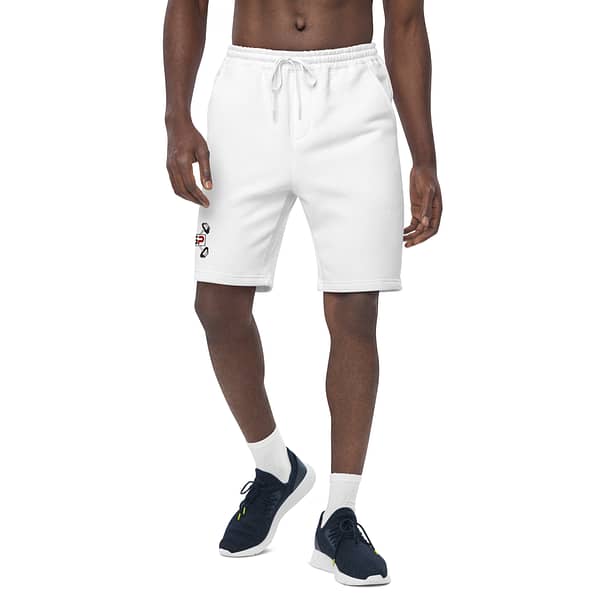 MSP Men's Fleece Shorts (Grey and White) - Image 8