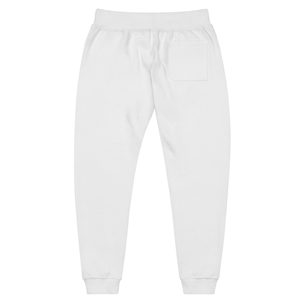 MSP Icon White Unisex Fleece Sweatpants - Image 3